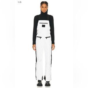 Goldbergh Agnes Cecile Ski Bibs Pants Salopettes White Black NWT US 4
